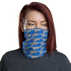 Blue and Grey Kentucky State neck gaiter